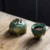 Primst Lotus Furnace Hollow Hanging Ball Incense Burner, Ceramic Backflow