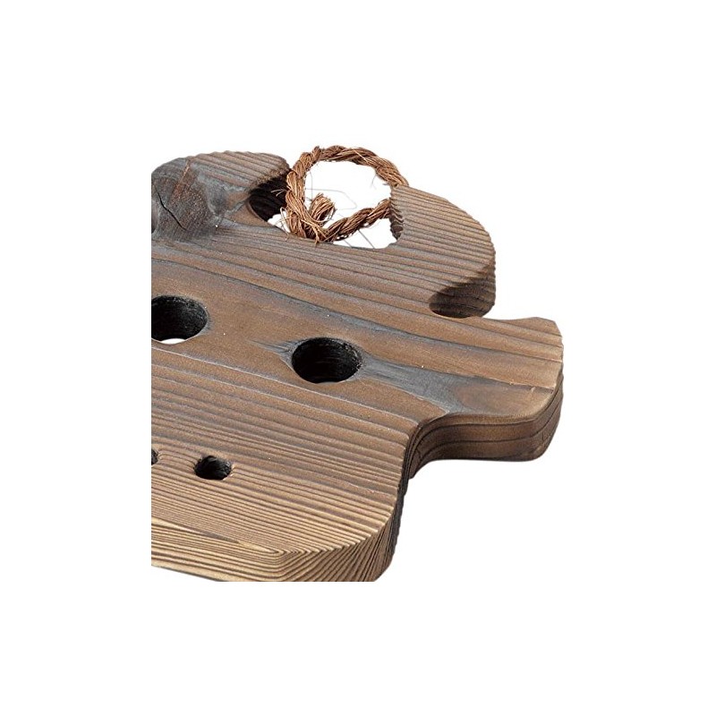 14868 Hot Trivet, Grilled Cedar, Trivet, For Earthpots, Brown, 6.3
