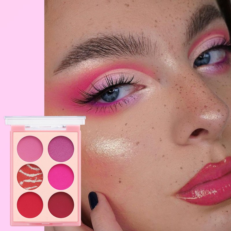 Pink Eyeshadow Palette, Pink Make-Up Palettes Shimmer Eye Shadow, Highly