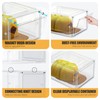 SCAVATA Hat Organizer Box, Stackable Clear Baseball Caps Holder Box