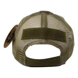 Trade Winds Coyote Tactical Operator Structured Mesh Flex Fitted Patch Cap Hat Sz S/M + L/XL