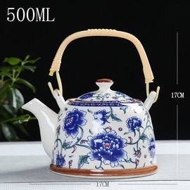 Unbranded Blue And White Teapot Household Hotel Teapot - B