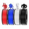 WEEDO PLA Filament 1.75mm Bundle for 3D Printer, 4 Rolls