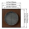 ECOPRO VENT Black 5'' Inch Ventilation Grille - Inside/Outside use