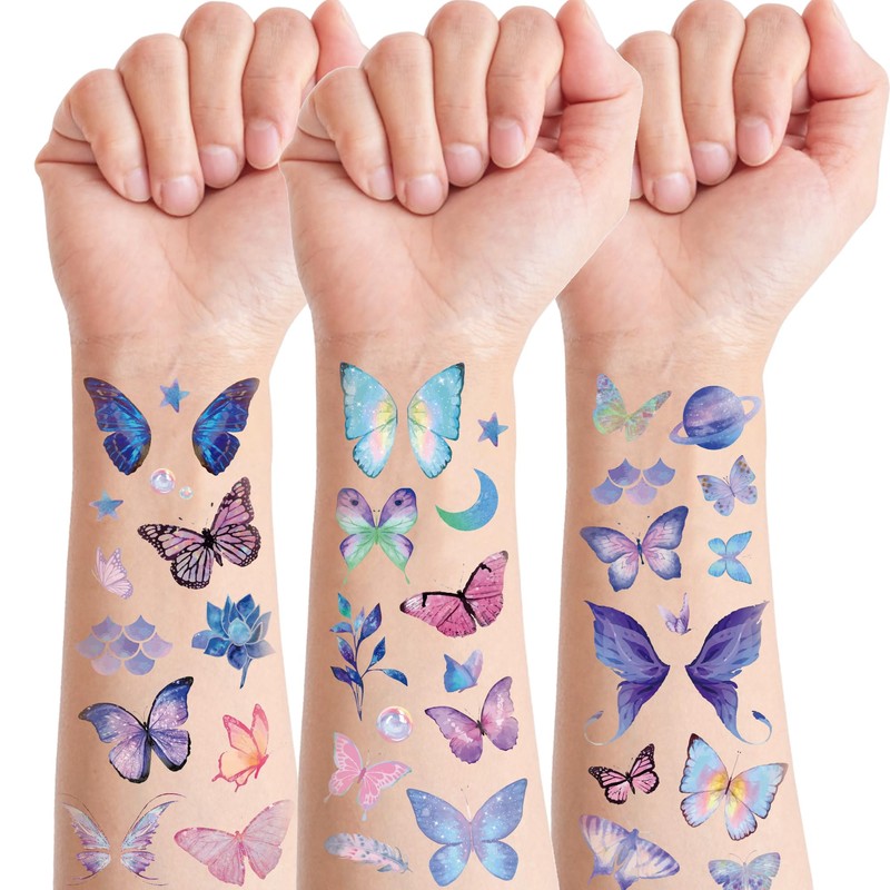 Butterfly Temporary Tattoos Butterfly Temporary Tattoos Stickers Set Party Favour