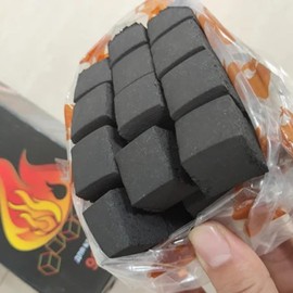 Coconut Charcoal Cubes Pack of 96 - Charcoal Incense Burner - BBQ & Grilling Coconut Charcoal Cubes - Premium Coals Flavorful Outdoor Cooking - Perfect for Cooking BBQ and Grilling 22mm