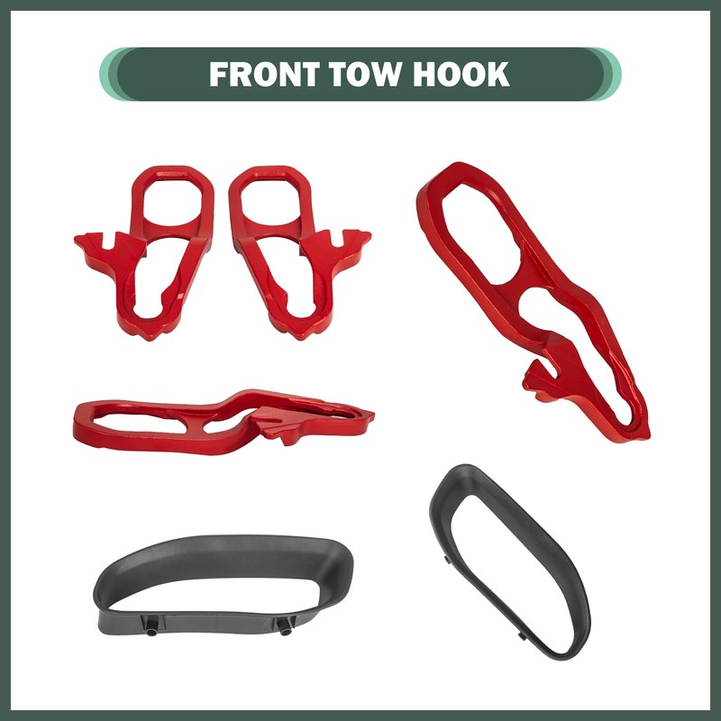 Phamyor Heavy Duty Front Tow Hooks Fit for 2019-2024 Dodge