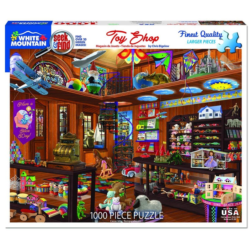 White Mountain Puzzles Toy Shop Seek and Find - 1000