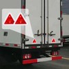 2 PCS Triangle Reflectors, 18 cm Red Warning Triangle, 70