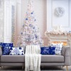 Miaikoe Christmas Cushion Covers 40x40 Set of 4 Christmas Decoration
