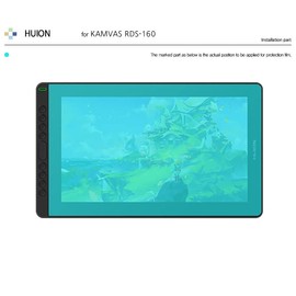 HealingShieldKorea Screen Protector for Huion KAMVAS RDS-160, Healing Shield Light Anti Glare Paper Texture Feeling Matte Film Light RDS160