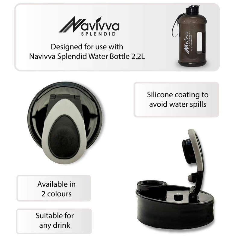NAVIVVA SPLENDID Replacement Flip Cap Lid, Easy Fit, Durable and