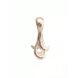 Glass Designs by DQ Antique Silver Large (Qty 5-15) Curvy Pinch Bails - Ships free from USA (677-AS) - 15 Bails (Save 5%)