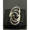 Stylish sterling silver ring solid 925 size H - V