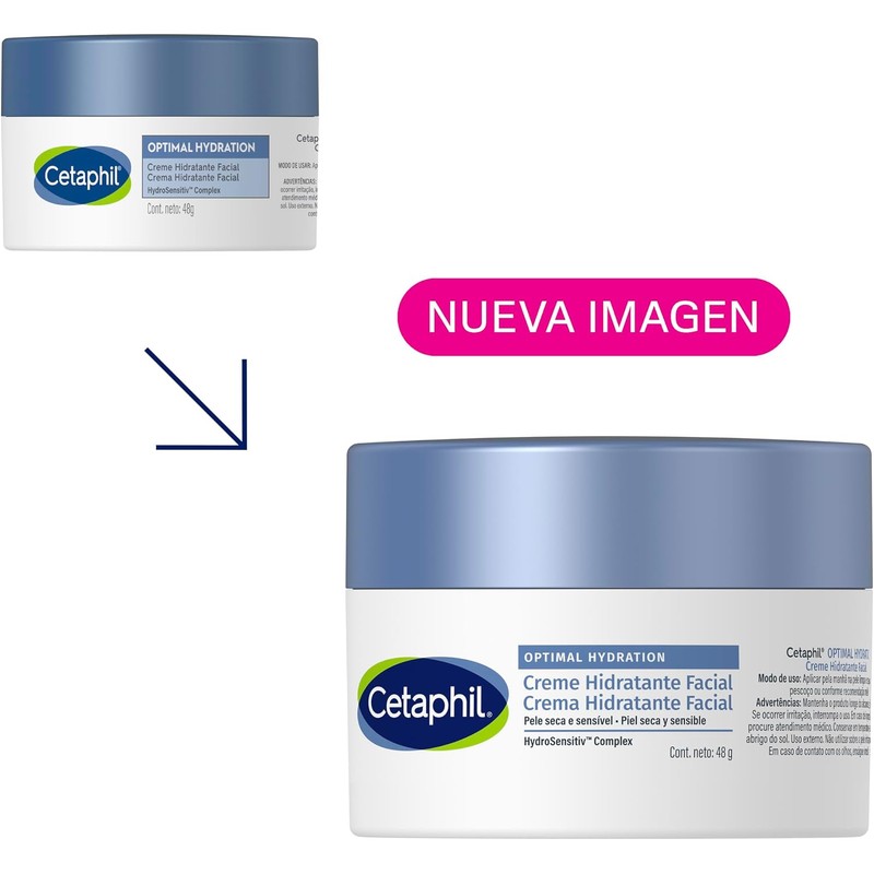 Cetaphil Optimal Hydration Crema de Día Facial Piel Sensible y
