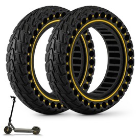 HAONAIMO E Scooter Tires,10 Inches x 2.5 Solid Tires,10 Inches Solid Replacement Wheels,60/70-6.5 Electric Scooter Solid Rubber Tires,Solid Tires for Ninebot Max G30/G30D/G30E/G30LP/Electric Scooter