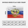 Masquita Double Sided Russia with Eagle Flag 2x3FT,220D Heavy Polyester