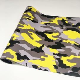 NewL Camo Vinyl Film Camouflage Car Wrap Film For Car Styling Bike Computer Laptop Scooter Motorcycle (Yellow, 30cm x 150cm)