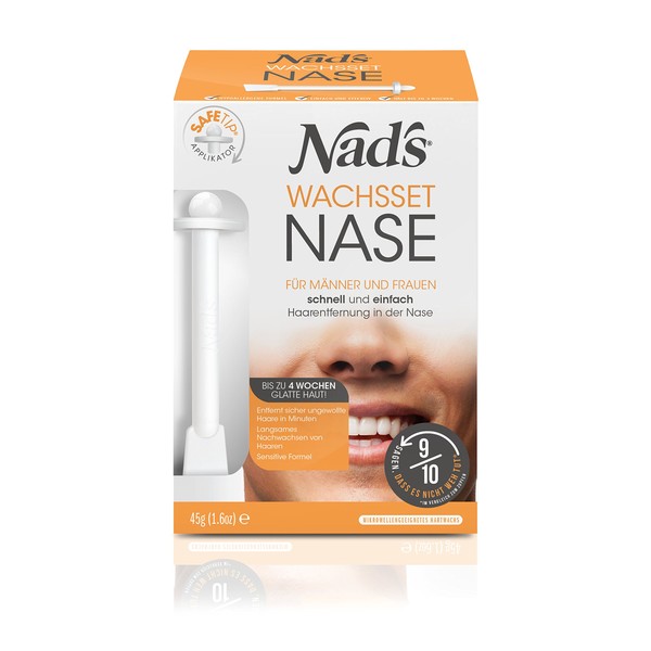Nad's Nose Hair Wax, Nose Hair Removal Kit, Nose Wax for Men & Women, Safe & Painless 5337GE06 German