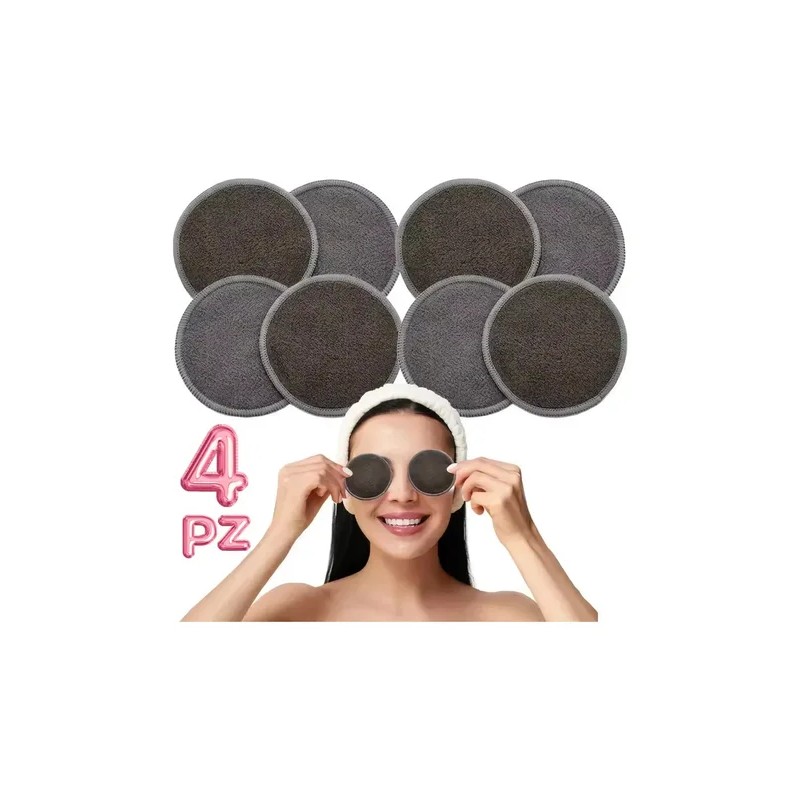 4 Toallas Desmaquillantes Facial Reutilizable Ecológicas