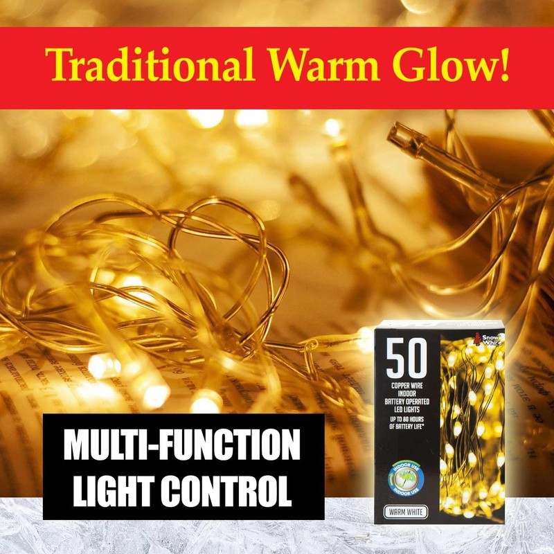 VFM - Indoor Copper Wire Lights- Warm White- Christmas Lights