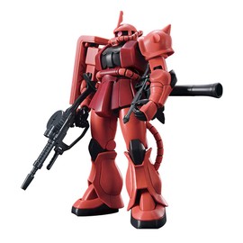 HGUC Mobile Suit Gundam Char Zaku II 1/144 Scale Color-coded Plastic Model