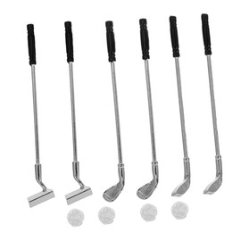 Vaguelly Alloy Materials Mini Golf Clubs Meticulously Crafted Miniature Golf Toy Set for Collectors and Hobbyists