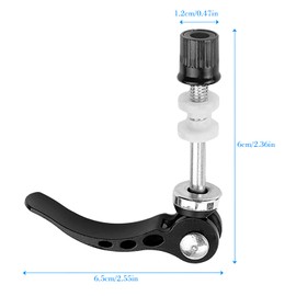 GLADFRESIT Bike Quick Release Skewers 2PCS Seatpost Clamp Quick Release Skewer Front and Rear for Road Bike Mountain Cycling Bicycle