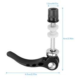 GLADFRESIT Bike Quick Release Skewers 2PCS Seatpost Clamp Quick Release Skewer Front and Rear for Road Bike Mountain Cycling Bicycle