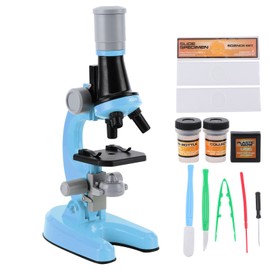 40X‑1200X  High Definition Microscope Monocular Plastic Biological Microscope for ChildBlue