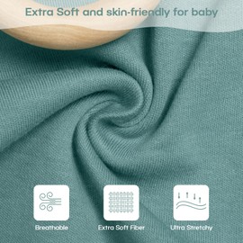 MEXXI Swaddle Baby Sleep Sack With Arms Up, 2 Pack Baby Transitional Swaddle with Double Zipper,100% Organic Cotton Swaddles for Newborns 0.5 TOG (Brown+Sage Green, 3-6 Months)