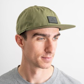 Tillak COHO Six Panel Hat, Kodra Nylon 6 Panel Cap with Snap Closure, Fir Green, One Size