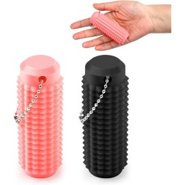 1 Little Ouchies  Fidget, Spiky Grippie Stim Keychain Pocket Mini FidgetToy,pink