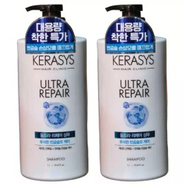 Kerastase 케라시스 울트라 리페어 반곱슬 케어 단백질 샴푸 1L X 2개 Keratis Ultra Repair Wavy Hair Care Protein Shampoo 1L x 2