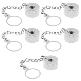 Be In Your Mind 5Pcs Waterproof Protective Cover Dust Cap with Chain for N Socket/SO239 UHF Socket UHF Female Connector N Female Adapter Accessories