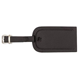 Alassio- 43115 - luggage tag, leather, black