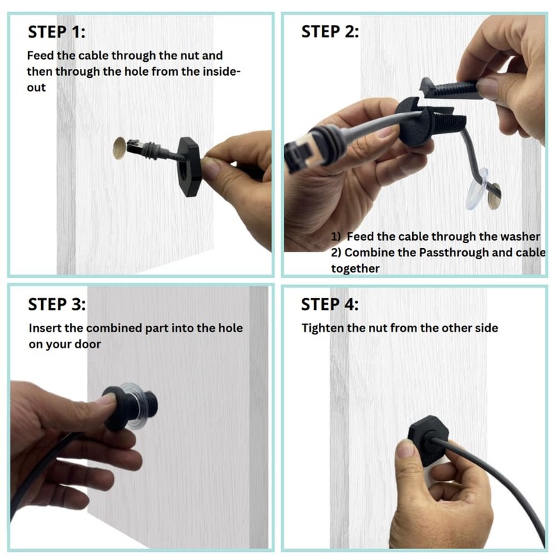 Lephchiryn RV Cable Passthrough for Starlink mini, RV Cable Grommet