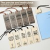 Chunful 20 Pieces Christmas Bible Verse Bookmarks Wooden Christian Religious