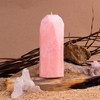 SET de 2 Velas en forma de Cuarzo Rosa -
