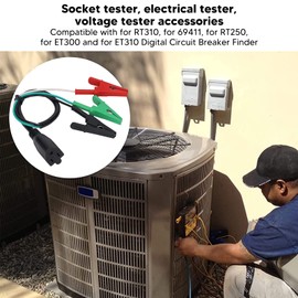 HVAC Adaptor Cord, PVC Clip Stable Safe HVAC Adaptor Cord, Replacement HVAC Heavy Adaptor Cord Power Extension Tool, for Yellow Jacket 69522 69411 120V