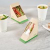 Restaurantware-Sustain 4.8 x 4.8 x 2 Inch Triangular Paper Sandwich