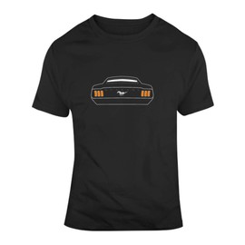 1967 Mustang Fastback Tail Lights T Shirt 6XL Black