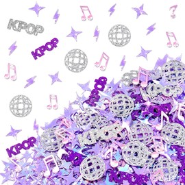 500 coriandoli Kpop, colori pastello K-Pop con diversi motivi, decorazione di compleanno per fan, decorazione da tavolo KPOP per concerti, fan meetup e feste scolastiche
