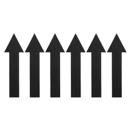 YOKIVE 6Set / 36Pcs Arrow Stickers, Directional Signs Floor Wall Decal | PVC Sticky Removable for Floor, Wall, Markers (Black, 4x1-inch)
