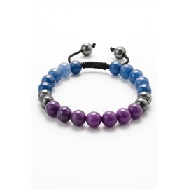 Anti Alcohol Bracelet for Stop Drinking Alcohol Manifestation Bracelet with Lepidolite, Blue Aventurine, Hematite Crystals and Healing Stones - Elegant Healing Bracelets for Women