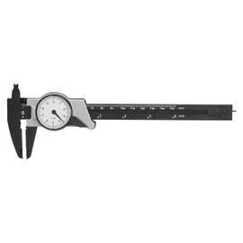 Caliper, 6inch 150mm Dial Caliper, Dual Reading Scale Metric Inch Dial Vernier Caliper, Professional Measuring Tool for Office, Store, Farm, School, Family, Depth and Step Measure