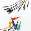 Treedix 10pcs IC Clip Test Leads 30cm Male Female Copper