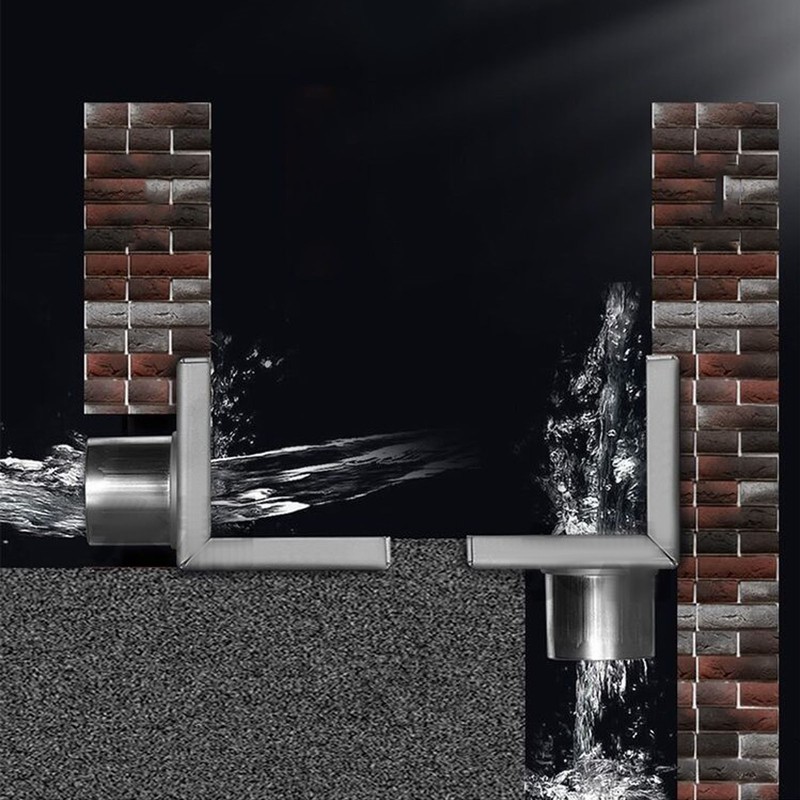 Corner Floor Drain 304 Stainless Steel Surfaces Drawing Process L