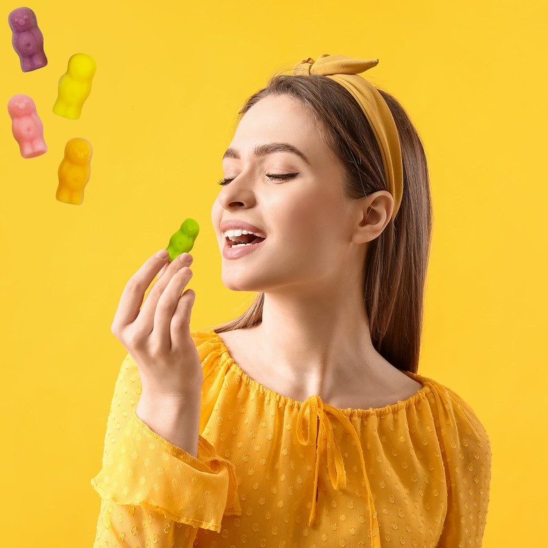 Jelly Babies, English Style Chewy Gummy Candy, Non-GMO (Half-Pound)
