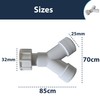 Pipestation Double Appliance Washing Machine Y Connector | BSP 3/4”